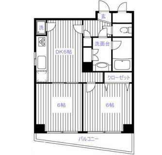 東京都台東区入谷２丁目 賃貸マンション 2DK